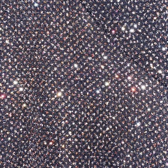 NWOT Calvin Klein Cut Out Sparkle Shimmer Evening Gown Quarter Sleeve Dress 8 - Picture 14 of 17